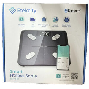 Etekcity Smart Digital Scale Bluetoot,Body Weight, BMI, Body Fat, Muscle Mass